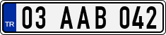 License plate of Turkey, Regular plates