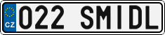 License plate of the Czech Republic, Vanity Plates