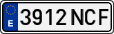 License plates of Spain, Ordinary (2000)