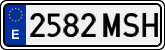 License plates of Spain, Ordinary (2000)