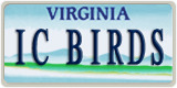 Virginia, Vanity Plates
