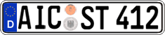 German license plate, Regular plates