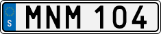 License plate of Sweden, Regular plates