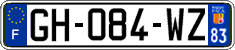 French license plate, SIV (ordinary)