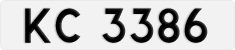 License plate of Hong Kong, AB 1234