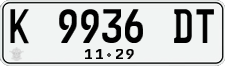License plate of Indonesia, Regular plates