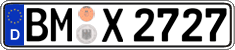 German license plate, Regular plates