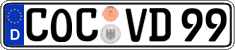 German license plate, Regular plates