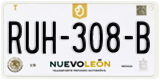 Nuevo León, Cars (AAA-000-A)