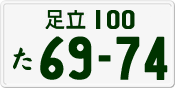 License plate of Japan, Private owners
