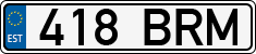 License plate of Estonia, Regular car plates
