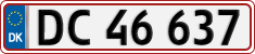 License plate of Denmark, Regular plates
