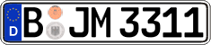 German license plate, Regular plates