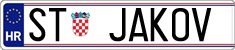License plate of Croatia, Vanity Plates