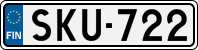 License plate of Finland, Cars