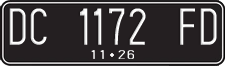 License plate of Indonesia, Regular plates