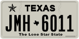 Texas, Regular plates (2012) (АBC-1234)