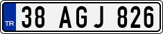 License plate of Turkey, Regular plates