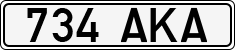 License plate of Estonia, Regular car plates