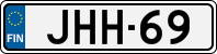 License plate of Finland, Cars