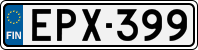 License plate of Finland, Cars