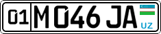 License plate of Uzbekistan, Private owners