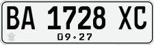 License plate of Indonesia, Regular plates