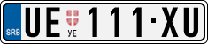 License plate of Serbia, Cars