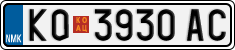 License plate of North Macedonia, Regular plates (2012)