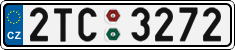 License plate of the Czech Republic, Cars (2001)