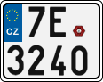 License plate of the Czech Republic, Motorcycles (2001)