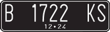 License plate of Indonesia, Regular plates