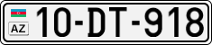 License plate of Azerbaijan, Cars