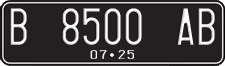 License plate of Indonesia, Regular plates