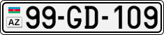 License plate of Azerbaijan, Cars