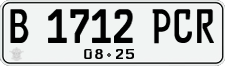 License plate of Indonesia, Regular plates