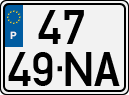 License plate of Portugal, Regular plates