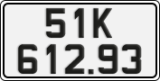 License plate of Vietnam, Cars