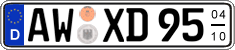 German license plate, Seasonal plates