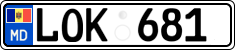 License plate of Moldova, Cars (2015)