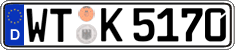 German license plate, Regular plates