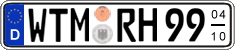 German license plate, Seasonal plates