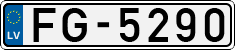 License plate of Latvia, Regular car plates