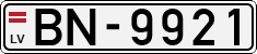 License plate of Latvia, Regular car plates