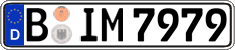 German license plate, Regular plates