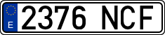 License plates of Spain, Ordinary (2000)