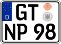 German license plate, Regular plates