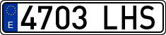 License plates of Spain, Ordinary (2000)