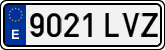License plates of Spain, Ordinary (2000)