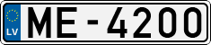 License plate of Latvia, Regular car plates